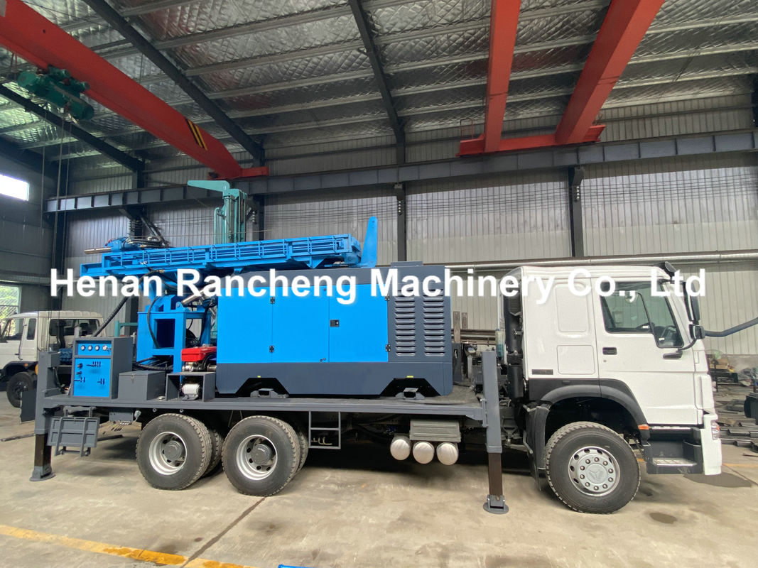 350m profondità camion montato per la trivellazione / camion montato per la trivellazione di pozzi d'acqua macchina con 6X4 HOWO camion