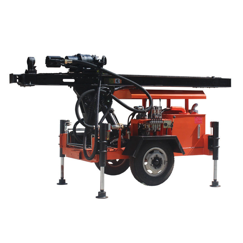 120 metri di profondità rimorchio montato per l'acqua pozzo di trivellazione Rigs 18,7KW di trivellazione di pozzo di trivellazione