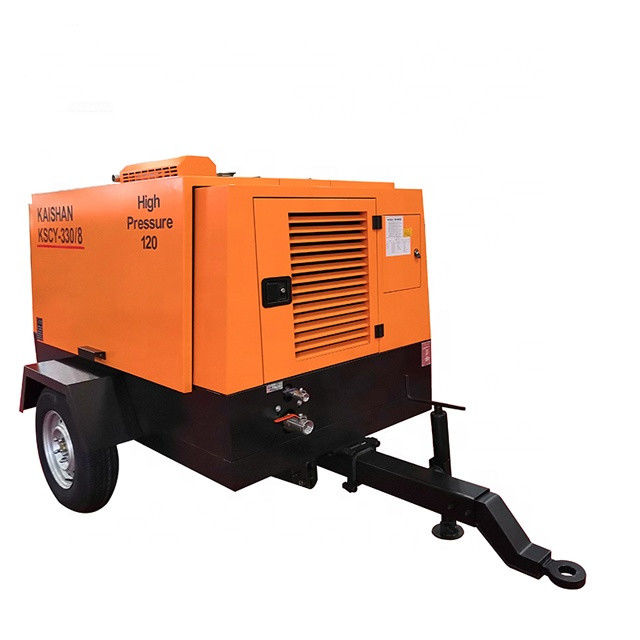 9. 2m3 / min Capacità compressore d' aria per trivellazione Yuchai 88KW 8bar Pressione di lavoro