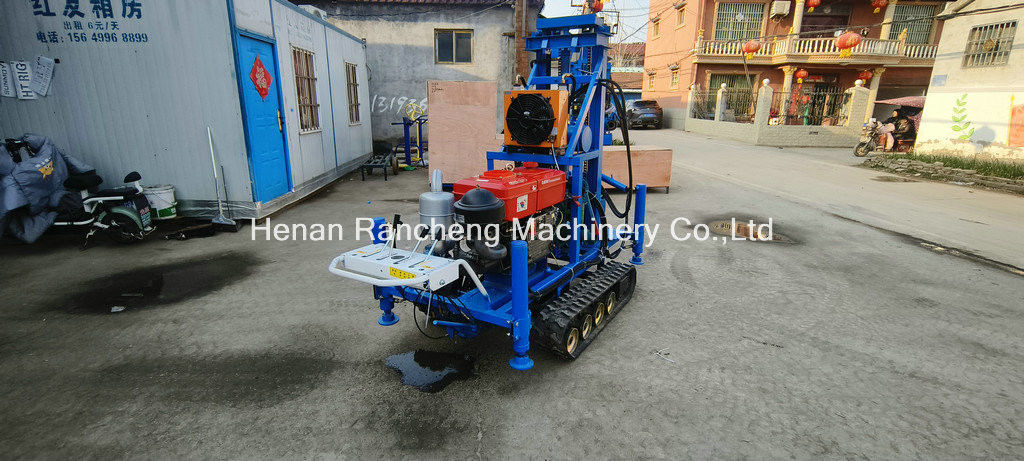 Facile utilizzo RCS200C Rubber Crawler Portable Drilling Rig con profondità di 150 m diametro di 450 mm