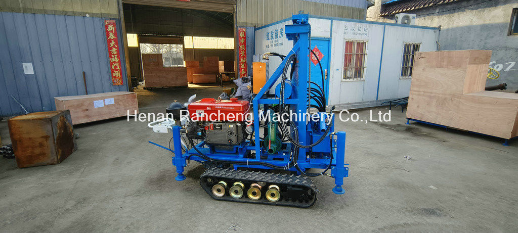 Facile utilizzo RCS200C Rubber Crawler Portable Drilling Rig con profondità di 150 m diametro di 450 mm