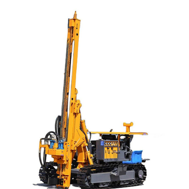 150m profondità di perforazione 90 - 200mm profondità di perforazione Dia Solar Pile Driver 75KW Crawler Drilling Rig