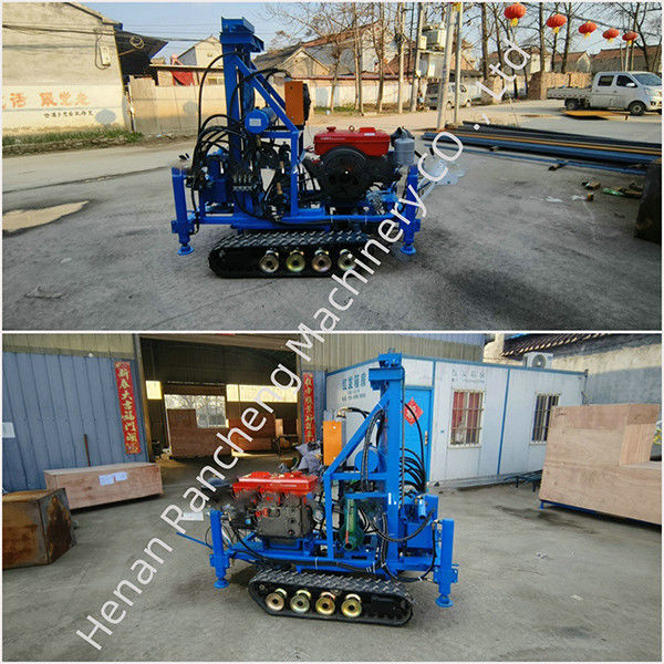 Piccolo cilindro idraulico per trivellazione a 160 m di profondità macchina scavatrice di acqua crawler montata per la trivellazione di pozzi d'acqua in vendita