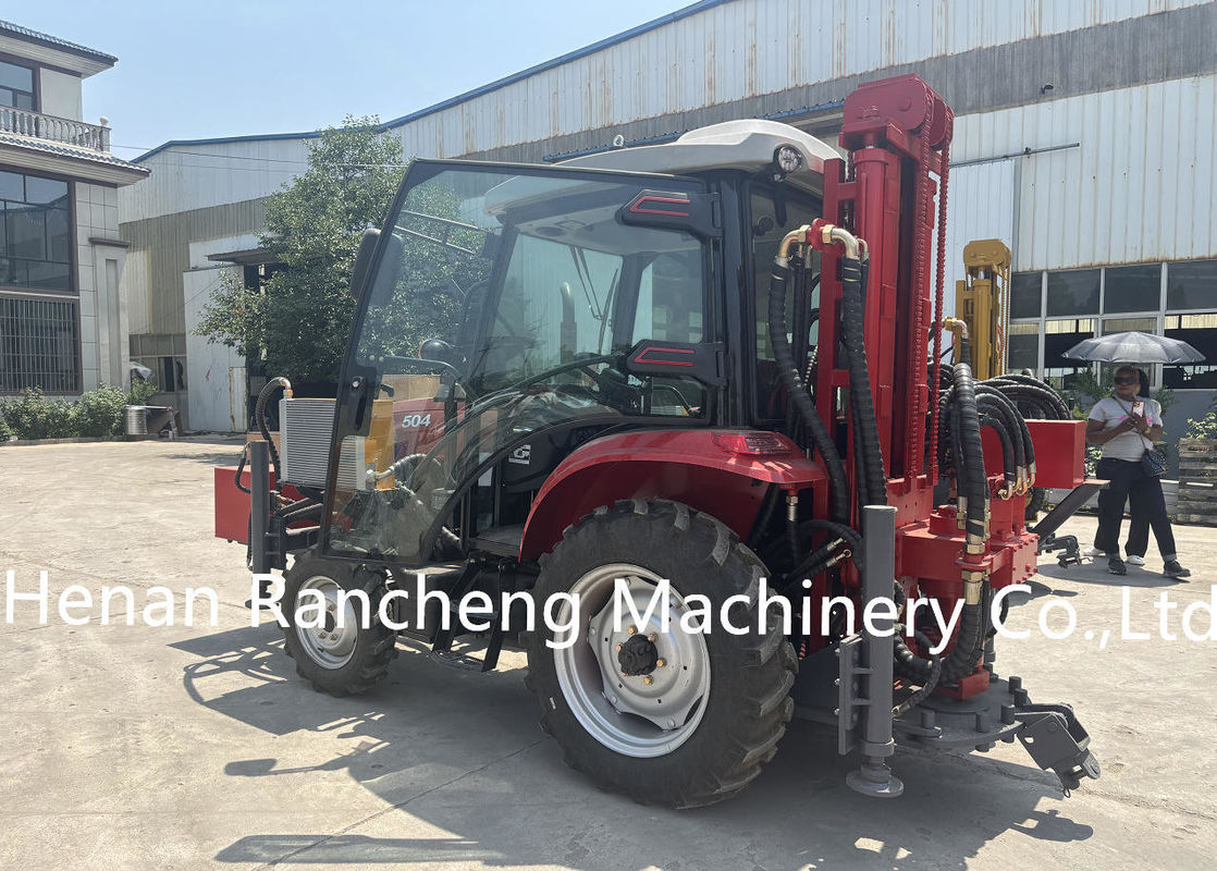260m Full Hydraulic Trailer Monted Water Well Boring Hole Drilling Rig Machine per la perforazione di fango e aria