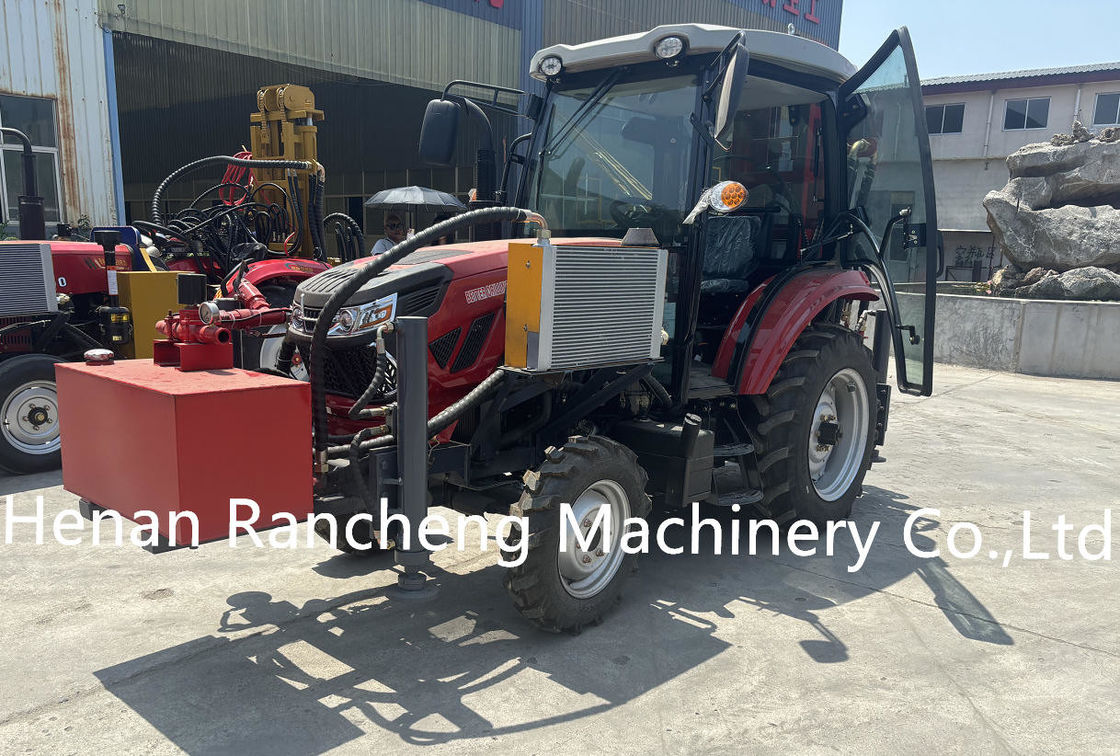 260m Full Hydraulic Trailer Monted Water Well Boring Hole Drilling Rig Machine per la perforazione di fango e aria
