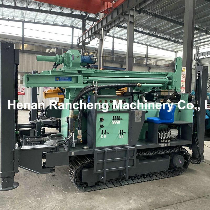 300m profondità 350mm diametro pozzo di acqua tipo Crawler macchina di perforazione con controllo idraulico completo