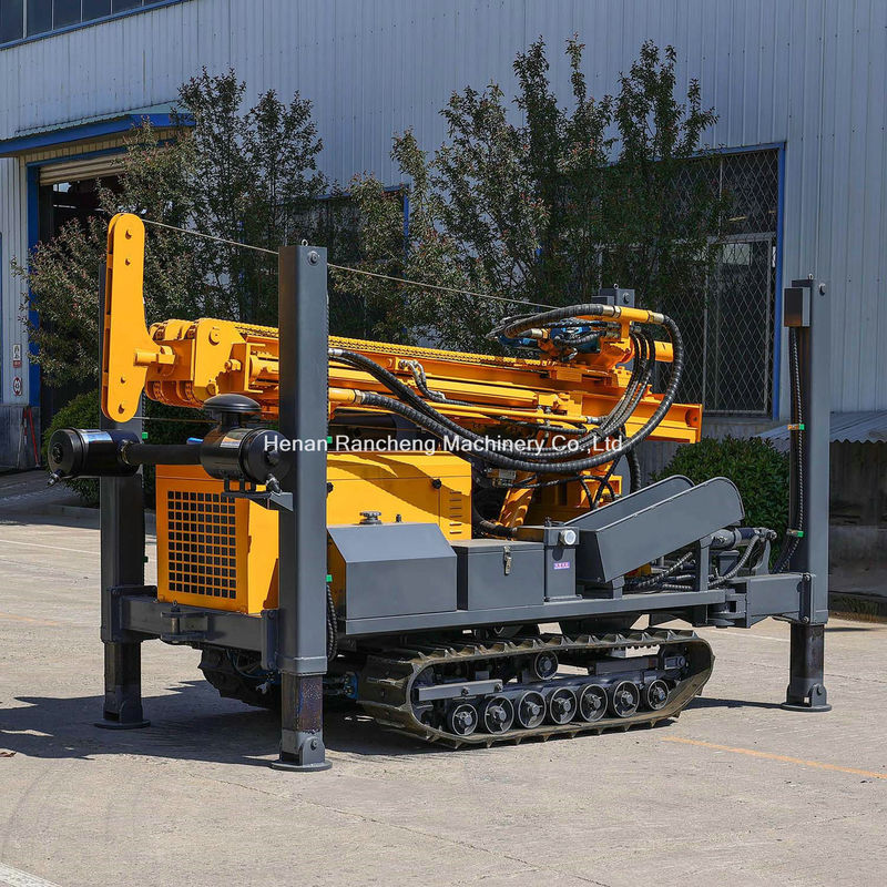 Alta performance 200m profondità crawler pozzo per l'acqua di perforazione rig con 58KW YuChai motore diesel