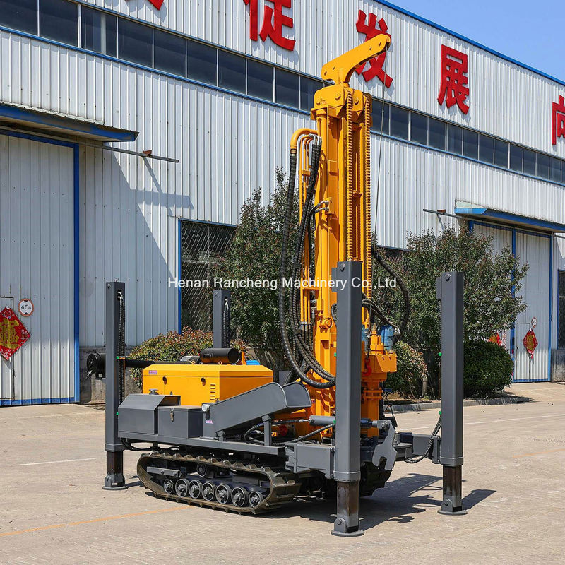 Alta performance 200m profondità crawler pozzo per l'acqua di perforazione rig con 58KW YuChai motore diesel