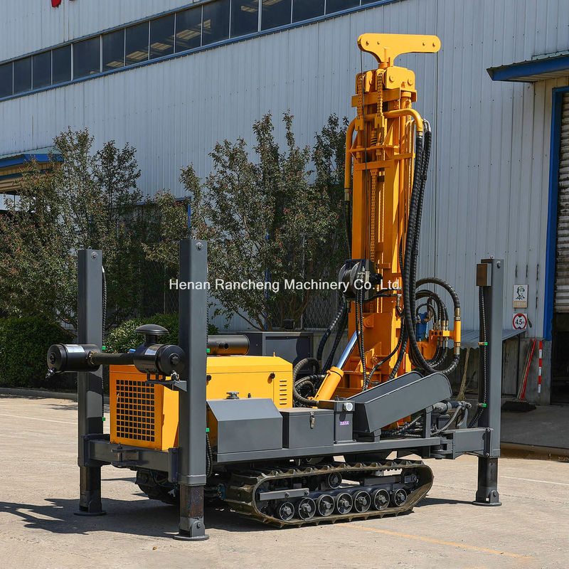Alta performance 200m profondità crawler pozzo per l'acqua di perforazione rig con 58KW YuChai motore diesel