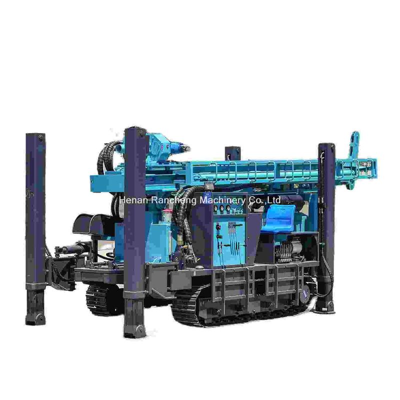 Alta performance 350m profondità di trivellazione crawler-montata macchina di perforazione di pozzi d'acqua con 91KW Yuchai motore