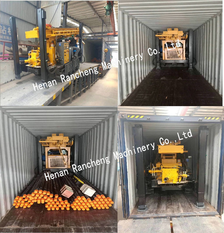 118kw Motore diesel Air DTH Perforazione 450m Perforazione di pozzi in acque profonde / macchina per la perforazione delle miniere