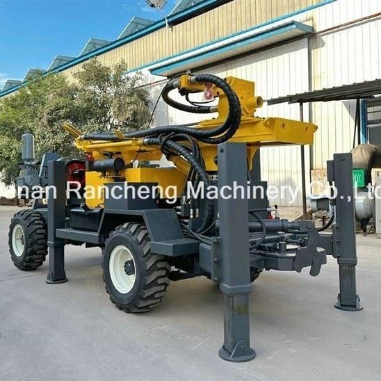 Piattaforma di perforazione per pozzi idrici di 220 metri con motore Quanchai da 65 kW e forza di sollevamento di 13 tonnellate