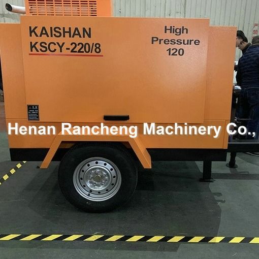 KSCY220/8 Compressore d'aria 75 HP Motore diesel Compressori d'aria portatili a vite