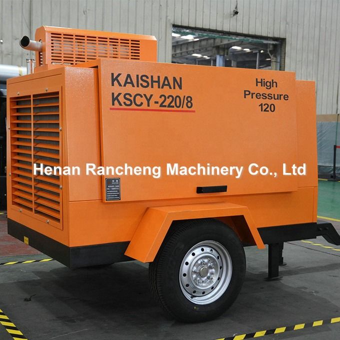 KSCY220/8 Compressore d'aria 75 HP Motore diesel Compressori d'aria portatili a vite