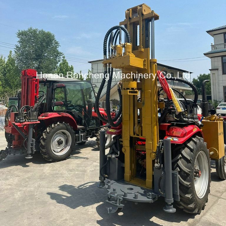 200m trattore montato grande potenza macchina di trivellazione di pozzi d'acqua trattore profonda trivellazione di pozzi