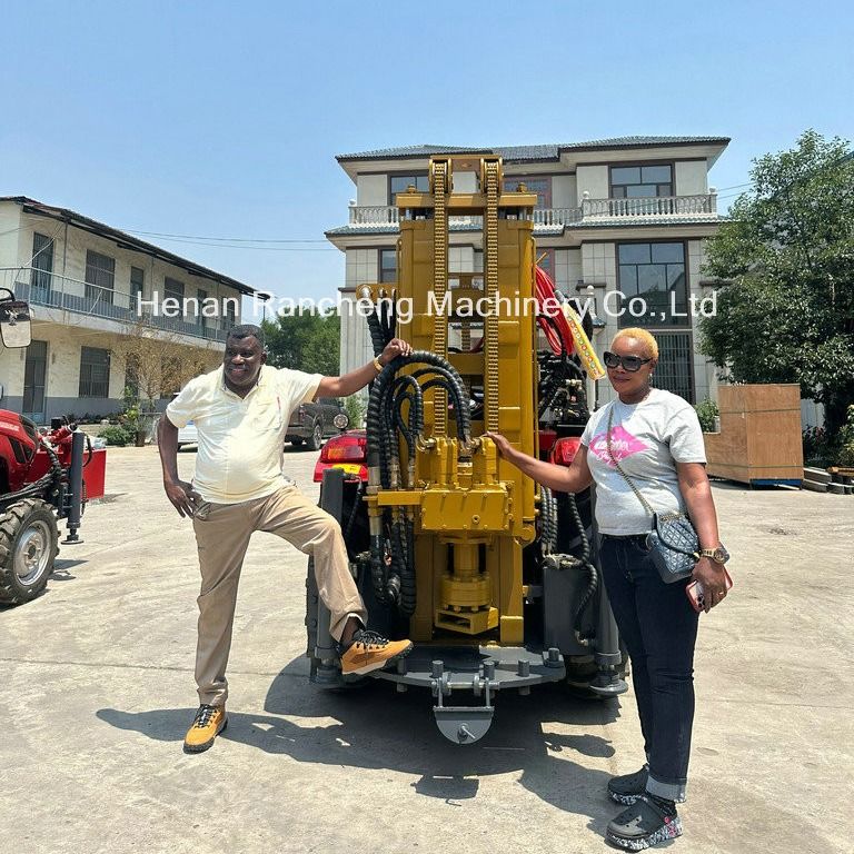 200m trattore montato grande potenza macchina di trivellazione di pozzi d'acqua trattore profonda trivellazione di pozzi