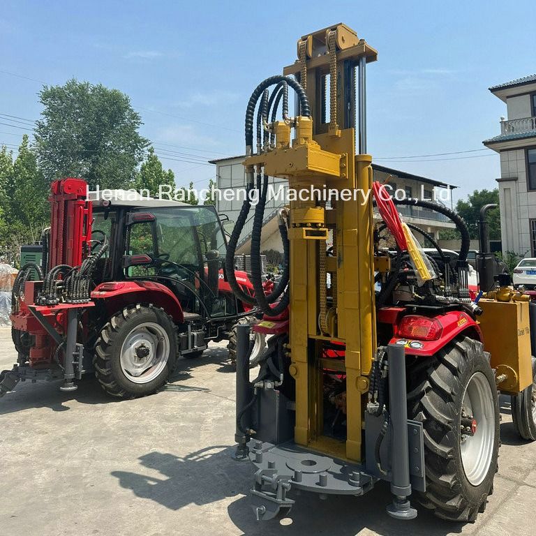 200/260m 254mm Trattore montato su quattro ruote Gran potenza per la trivellazione di pozzi idrici
