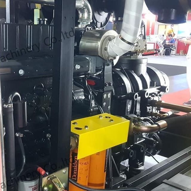 Compressore d'aria a vite diesel da 25 bar 1107 cm3 per pozzi d'acqua con 400 CV Yuchai
