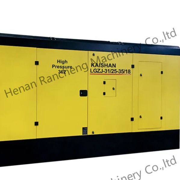 Compressore d'aria a vite diesel da 25 bar 1107 cm3 per pozzi d'acqua con 400 CV Yuchai