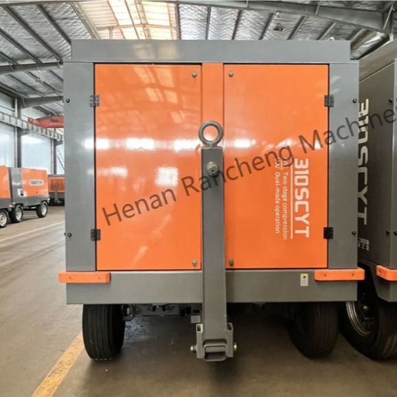 310SCYT 1178 Cfm Compressore d'aria a vite portatile a 4 ruote per pozzi d'acqua