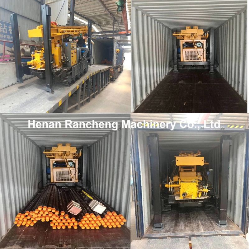 Perforazione idraulica di pozzi idraulici 680m Macchina montata su un crawler con motore Cummins da 154 kW