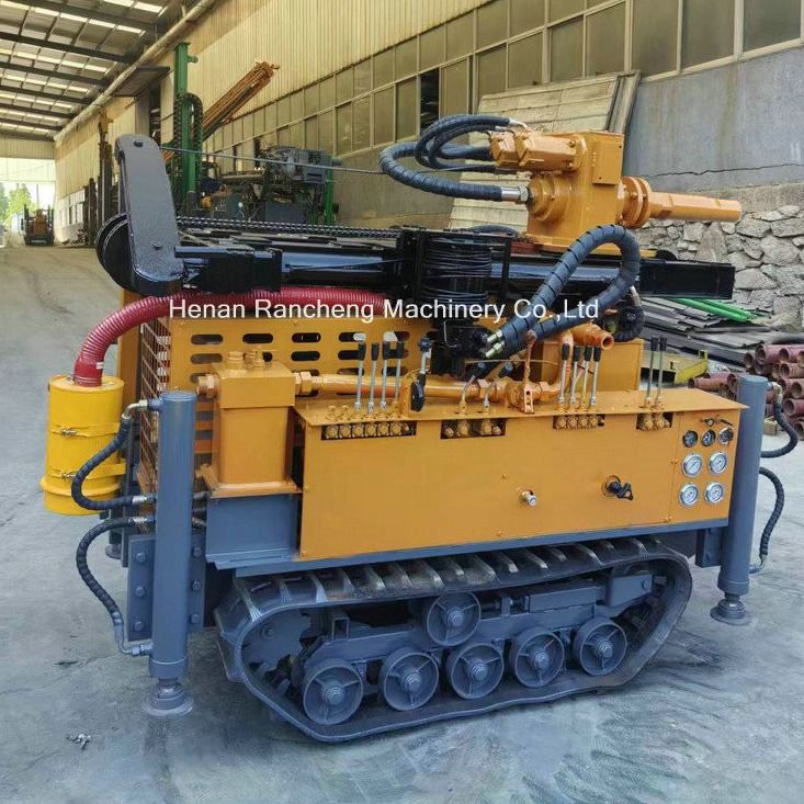 180m Pneumatico per la trivellazione di pozzi d'acqua Multifunzione Crawler Rig montato con 55KW Quanchai Diesel