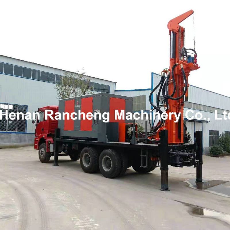 DTH Truck Water Well Drilling Rig Machine con compressore d'aria per 200m