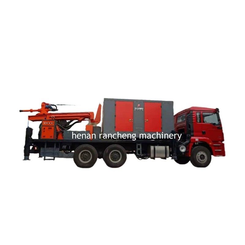 DTH Truck Water Well Drilling Rig Machine con compressore d'aria per 200m