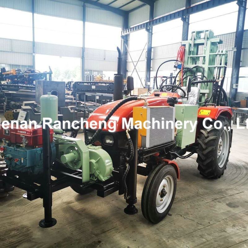 200m Trattore montato in acqua profonda pozzo di trivellazione Rig 45HP Motore diesel idraulico acqua pozzo di trivellazione macchina