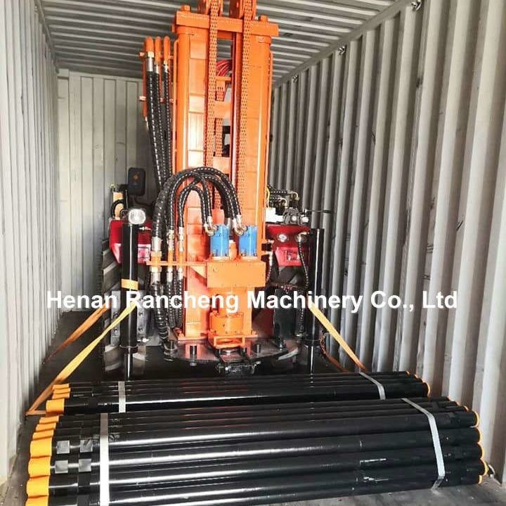 200m Trattore montato in acqua profonda pozzo di trivellazione Rig 45HP Motore diesel idraulico acqua pozzo di trivellazione macchina
