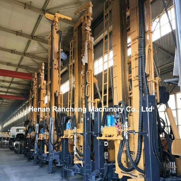 154KW Cu-mmins 800m Deep Water Well Drilling Rig Con 30T forza di sollevamento