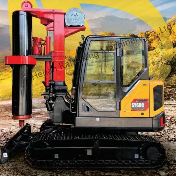 RCQ-10C mini pilastro idraulico per la trivellazione 10m profondità con motore Kubota 36KW Sany SY60C scavo