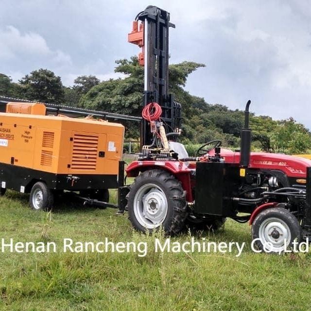 Tractor-montato, a quattro ruote, rig di trivellazione di alta potenza per 200/260m, 254mm per la trivellazione di pozzi d'acqua.
