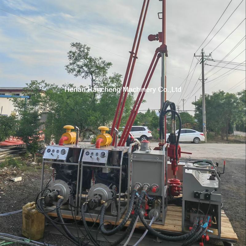 100-240RPM Velocità di rotazione nominale del verricello Rig di trivellazione di piccoli nuclei 96L/min Flusso nominale del sistema idraulico