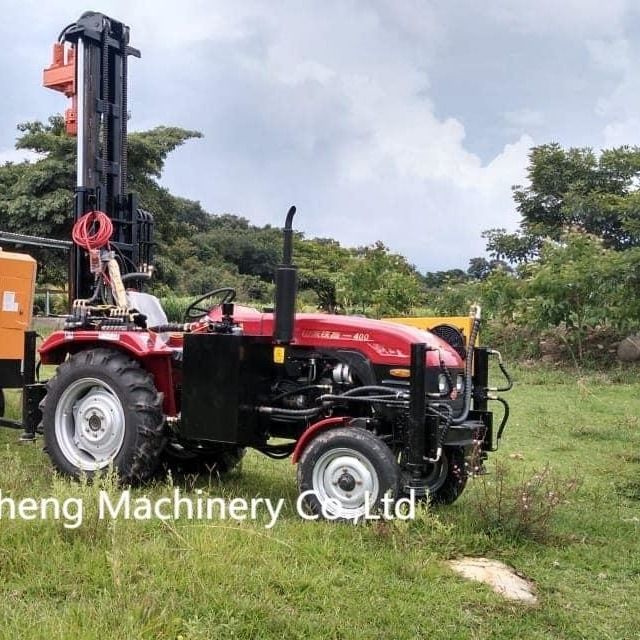 Trattore Motore diesel Azionato 200m Profonda macchina di trivellazione per pozzi d'acqua