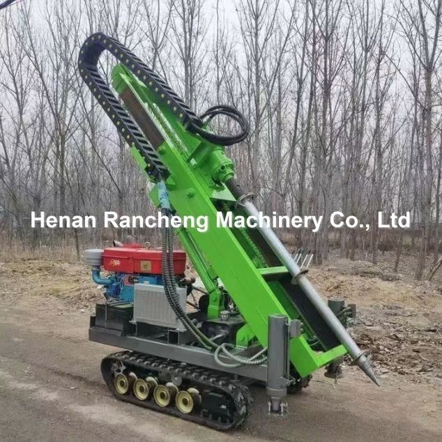 RCKM-30s Piccolo conduttore idraulico di pile dotato di motore a benzina da 28 CV per l'installazione di pile solari Efficiente e accurato