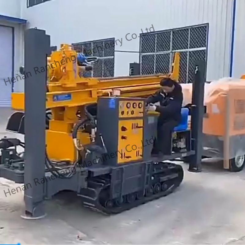 Perforatrice per pozzi d'acqua da 280 m con coppia massima di 7000-9000 Nm - Potenza idraulica diesel