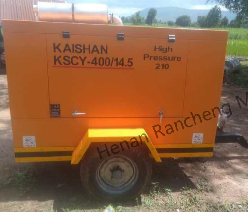 KSCY-400/14.5K  Compressore d'aria a vite portatile diesel da 400cfm con motore Cummins