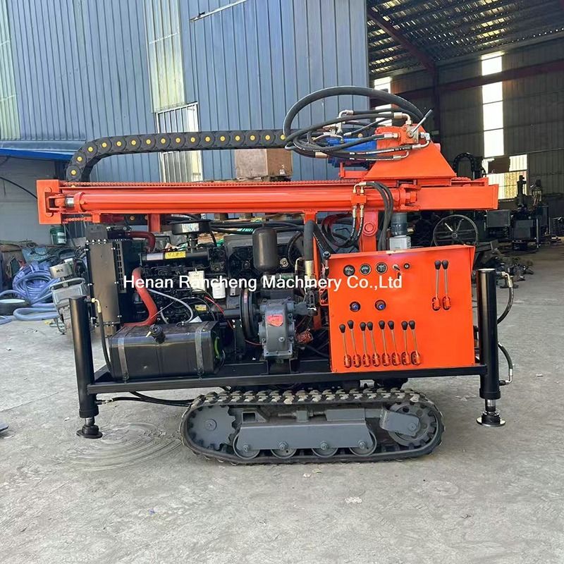 Crawler Mounted Type RCS200C Drilling Rig Drill Depth 200m Hydraulic Drill System And Operation