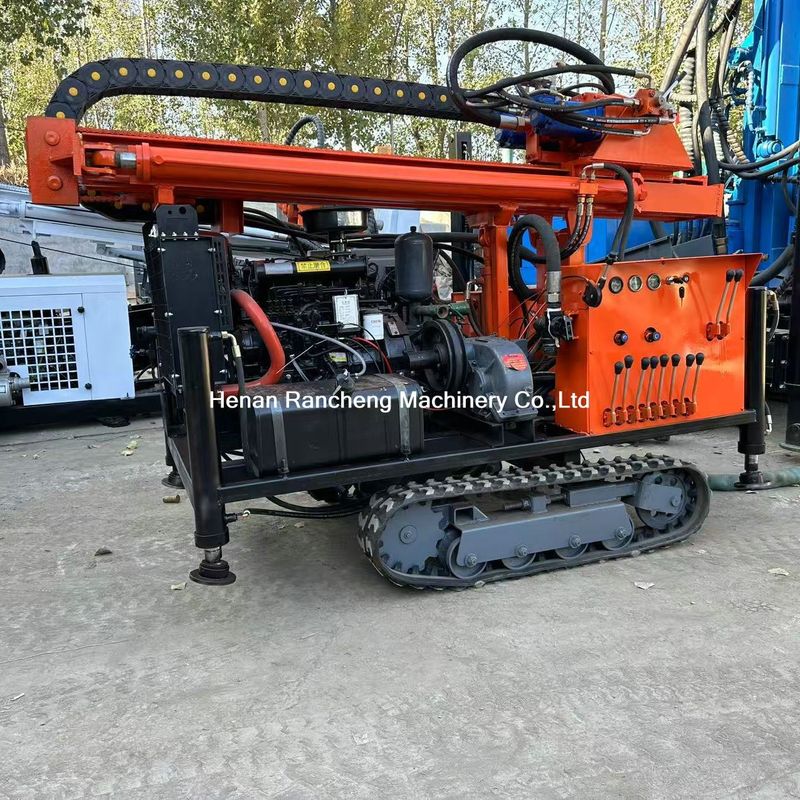 Crawler Mounted Type RCS200C Drilling Rig Drill Depth 200m Hydraulic Drill System And Operation