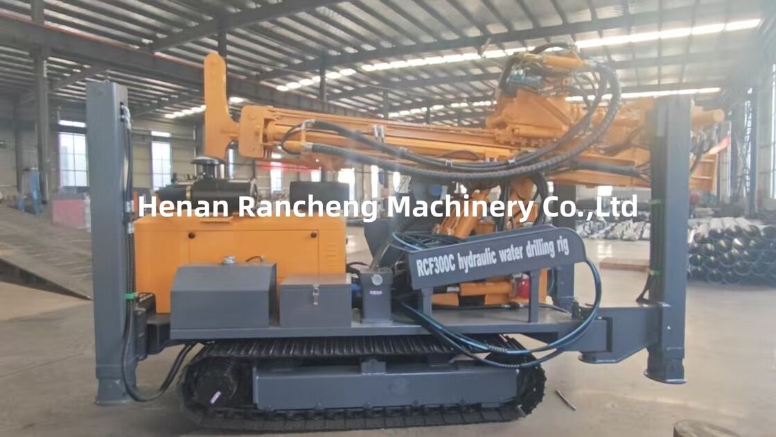 300m profondità di perforazione pozzo di acqua tipo Crawler macchina di perforazione 85KW Yuchai motore