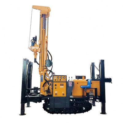 200m Crawler montato Pneumatica macchina di perforazione di pozzi d'acqua 58KW Motore diesel
