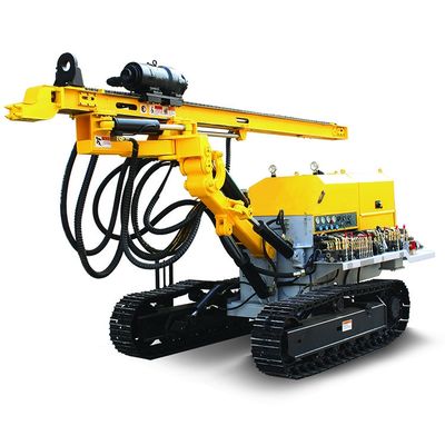 60-80m profondità Crawler idraulica DTH perforazione rig 90-165mm di diametro sia rotazione e martello perforazione