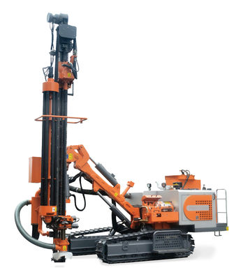 23 m profondità di perforazione DTH perforazione per rotaia idraulica 125 HP motore diesel