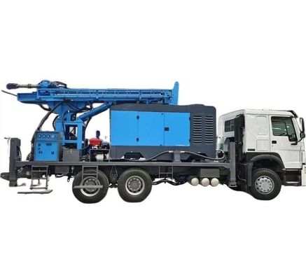 Triciclo idraulico montato per l'acquedotto per la trivellazione di pozzi profondità di trivellazione 400 m con Cummins 170 HP motore per veicoli da carico