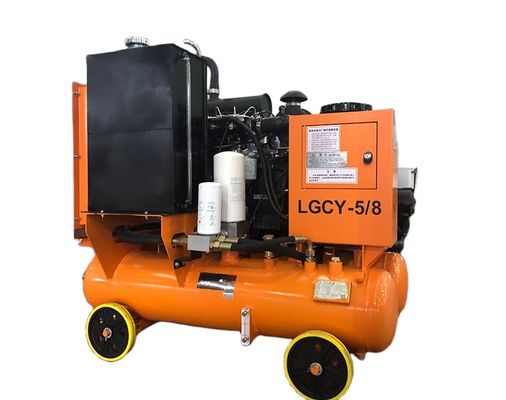 LGCY - 5 / 8 36.8kw Compressore per trivellazione d'aria 8 bar pressione di lavoro Motore diesel