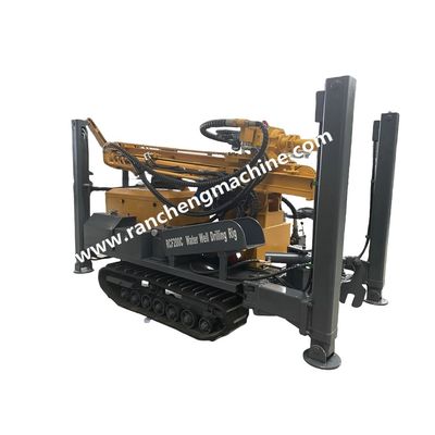Alta performance 200m profondità crawler pozzo per l'acqua di perforazione rig con 58KW YuChai motore diesel