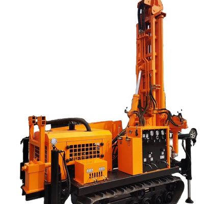 Alta efficienza di trivellazione 150m Deep Diesel Hydraulic Drilling Rig Mountain And Rock Water Well Drilling Rig Machine