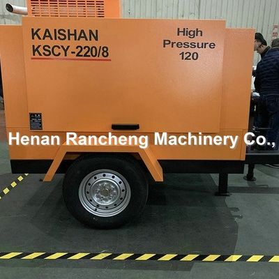 KSCY220/8 Compressore d'aria 75 HP Motore diesel Compressori d'aria portatili a vite