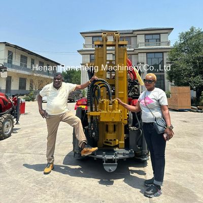 Perforazione di pozzi di 200 metri Tractore Perforazione di pozzi d'acqua montata